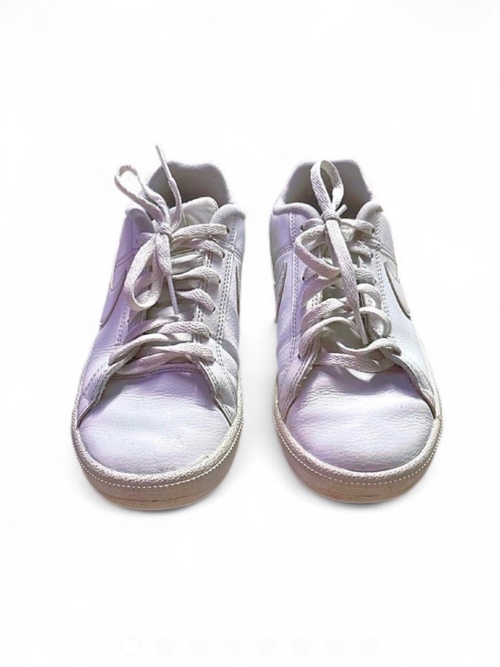 Kids White Casual Lace-Up Sneakers